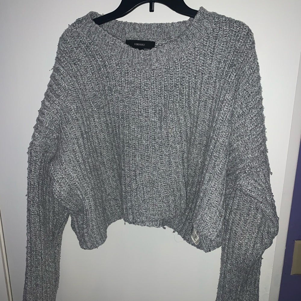 Grey Forever 21 sweater